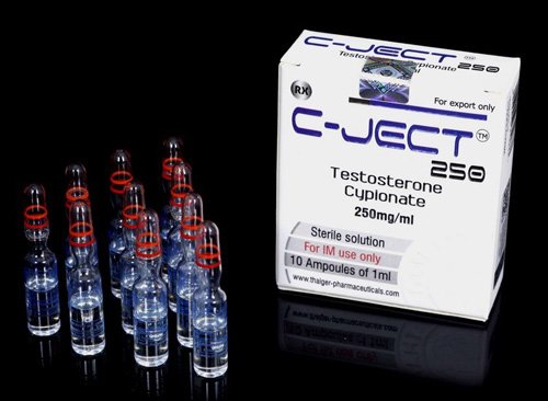 C-Ject 250 | Testosterone Cypionate 250mg/ml x 10 x 1ml amps | Thaiger Pharma C-Ject 250 | Testosterone Cypionate 250mg/ml x 10 x 1ml amps | Thaiger Pharma